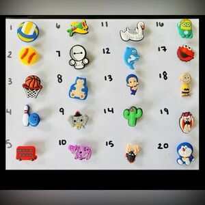 Shoe Charms ALL 20 Count!!! 👾🦹🦸🏽‍♂️💪🏽💙